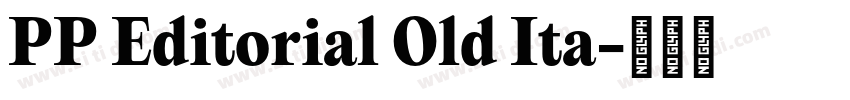 PP Editorial Old Ita字体转换